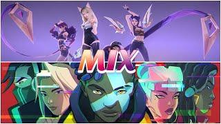 TRUE DAMAGE - GIANTS & KDA - POPSTARS MASHUP what happens if we mix two songs ?