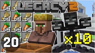 10 Withers & WheatCarrot Farms - Legacy SMP 2 #20  Minecraft 1.16 Survival Multiplayer