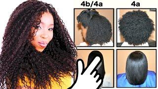 Natural Hair Types EXPLAINED In Detail w PICTURES 4C 4B & 4A HAIR CHART