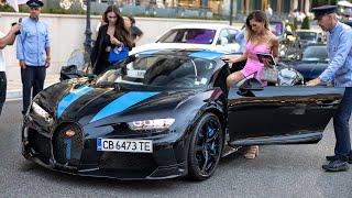 Girl Driving her $4 Million Bugatti Chiron Super Sport in Monaco 