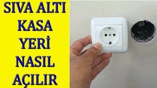 Sıva Altı Elektrik Kasası Yeri Nasıl Açılır? evde kendin yap priz kasası