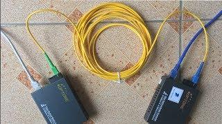 Convert Ethernet to Fiber using One optical fiber  NETVN