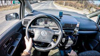 2002 Volkswagen Sharan 1.9 TDI 116HP  POV Test Drive #1122 Joe Black