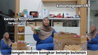 Tengah malam bongkar belanja bulanan