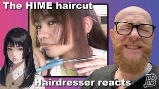 THEY TRY THE HIME HAIRCUT -  Hairdresser reacts and give tips