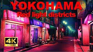 【4K】One of the most popular red light district in Yokohama Oyafuko Street
