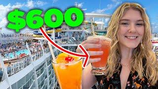 I spent $600 on cruise drink package & I think it was worth it