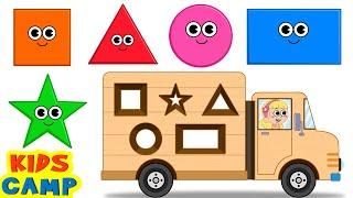 Best Learning Videos for Toddlers  Learning Colors and Shapes for Kids with Wooden Truck Toy