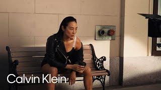 On Set with Greta Lee  Calvin Klein Fall 2024