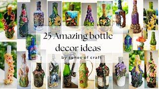 25 Amazing Bottle Art Ideas  Altered Bottle  AIR DRY CLAY creation