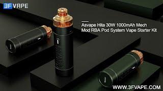 Asvape Hita 30W 1000mAh Mech Mod RBA Pod System Kit