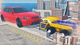 THE BIGGEST CAR vs HUGEST TRUCK IN THE WORLD in BeamNG.drive