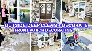 OUTSIDE DEEP CLEAN WITH ME  CLEANING MOTIVATION  HOMEMAKING  HOME DECOR DEEP CLEANING MEAL PREP