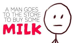 A Man Goes to the Store to Buy Some Milk