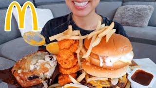 ASMR EATING MCDONALDS MUKBANG DOUBLE QUARTER P. CHEESEBURGER FILET O FISH 먹방 Spicy SOUND TWILIGHT