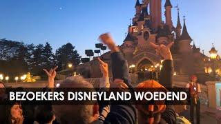 Woedende bezoekers Disneyland Paris stakende medewerkers blokkeren kasteel avondshows geannuleerd