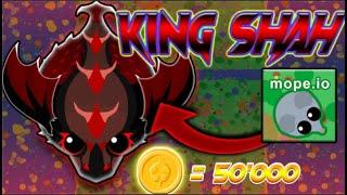 Mope.io - BUYING THE MOST EXPENSIVE SKIN  KING SHAH DEVELOPER SKIN  King Dragon Skin Gameplay