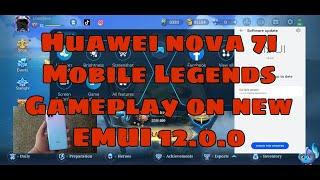 Mobile Legends Bang Bang Full Gameplay on Huawei nova 7i Ultra Graphics - New update EMUI 12.0.0