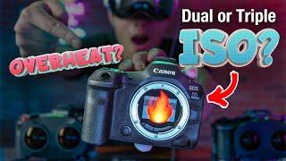 Triple-Base ISO debunked Canon R5 Mark II Noise & Overheating Test vs. R5C