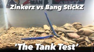 Under water Tank Test Z-Man Bang StickZ vs ZinkerZ