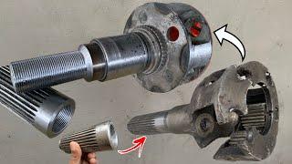 How to Repair Broken Gearbox Central Planet Shaft as Been Repaired and Thread Make