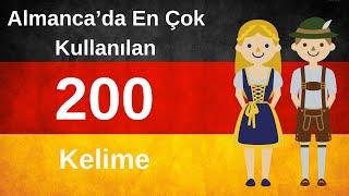 Almancada En Çok Kullanılan Kelimeler - 200 Tane  A1 Almanca Tek Videoda