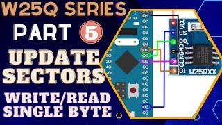 W25Q FLASH Memory  Part 5  How to Update sectors & Write single Byte