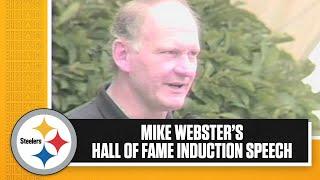 Mike Websters Pro Football Hall of Fame Speech  Pittsburgh Steelers