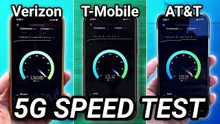 iPhone 12 5G Speed Test Verizon vs T-Mobile vs AT&T