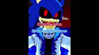 Sonic.exe VS Error404Sans