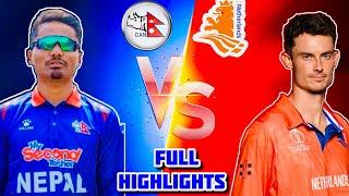 NepalVs  netherland Triangular Series T20i Full Highlights  what an thriller Match