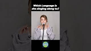 which countrys song is she singing along to? #korean #germany