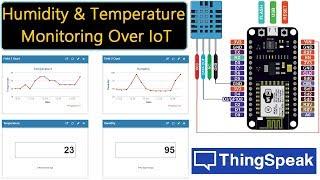 DHT11 & NodeMCU Tutorial   Humidity & Temperature Monitoring over  Thingspeak