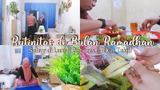 #ramadhanvlog Aktivitas IRT dari subuh sampai sore di rumah minimalis  Beberes & Bikin Takjil