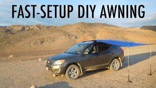 Fast-Setup DIY Van SUV or Truck Awning Great for VandwellingTruck Camping