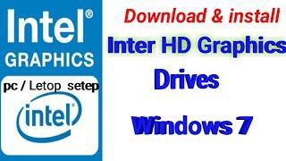 How to Download and Install Intel Graphics Driver in PcLaptop Step by Step