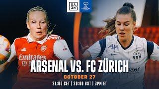 Arsenal vs. FC Zürich  UEFA Womens Champions League 2022-23 Matchday 2 Full Match