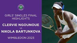 Clervie Ngounoue vs Nikola Bartunkova  Girls Singles Final Highlights  Wimbledon 2023