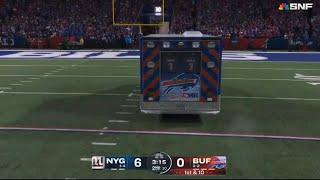 Damien Harris SCARY Injury Full Sequence   Giants vs Bills