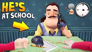 Forcing the Neighbor to ATTEND MY SCHOOL  Hello Neighbor Gameplay Mods