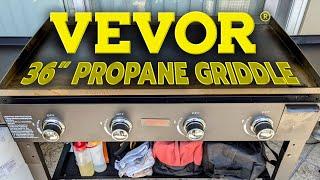 Vevor 36in Propane Griddle Review  Assembly  Sample Cooks