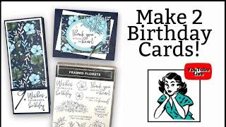  Slimline Birthday Card  Make 2 Easy Birthday Cards in Minutes