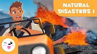 NATURAL DISASTERS for kids - EARTHQUAKE  VOLCÁN  TSUNAMI  HURRICANE ️ TORNADO  WILDFIRE