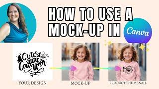 How to use a mockup in Canva for Print on Demand Beginners 2024