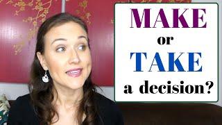 Make a Decision versus Take a Decision  English #shorts