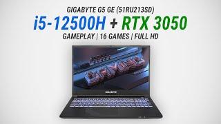 Core i5-12500H + GeForce RTX 3050 Laptop Test in 16 games at 1080p