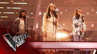 Lydia Aadya and Rae Perform Somewhere Only We Know  The Battles  The Voice Kids UK 2020