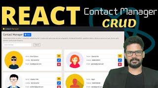 React Contact Manager App  CRUD  React JS Tutorial 2022  NAVEEN SAGGAM