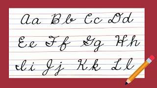 New American Cursive writing A to Z Small letters & Capital letters Cursive handwriting EASY