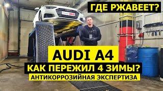 Где ржавеет Audi A4? Обзор авто поколение B9 рестайлинг антикоррозийная экспертиза Krown